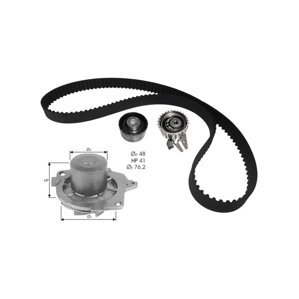 Kamremskit med vattenpump Dolz KD114 DOLZ
