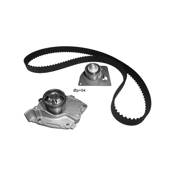 Kamremskit med vattenpump Dolz KD128 DOLZ