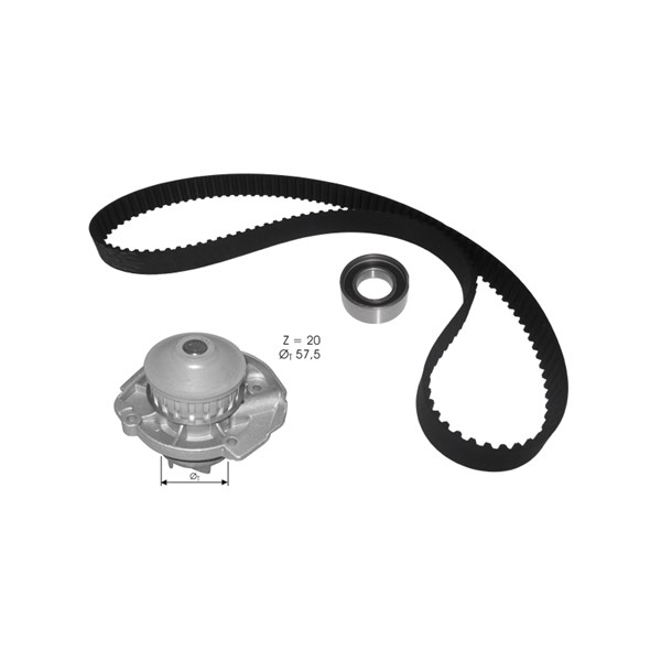 Kamremskit med vattenpump Dolz KD129 DOLZ