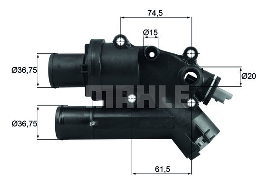 Termostat, kylvätska Mahle Behr TH 46 83 MAHLE