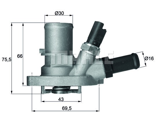 Termostat, kylvätska Mahle Behr TI 149 88 MAHLE