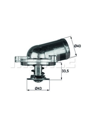 Termostat, kylvätska Mahle Behr TI 22 79 MAHLE