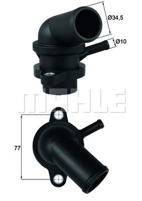 Termostat, kylvätska Mahle Behr TI 240 87D MAHLE