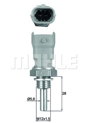 Kylvätsketemperatur-sensor, Framför kylaren Mahle Behr TSE 10 MAHLE