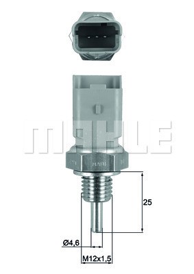 Kylvätsketemperatur-sensor Mahle Behr TSE 15 MAHLE