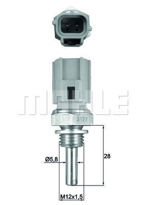 Kylvätsketemperatur-sensor Mahle Behr TSE 27 MAHLE