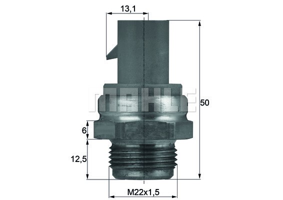 Temperaturswitch, kylarfläkt Mahle Behr TSW 14D MAHLE