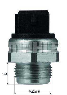 Temperaturswitch, kylarfläkt Mahle Behr TSW 50D MAHLE Temperaturswitch, kylarfläkt Mahle Behr TSW 50D MAHLE