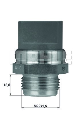 Temperaturswitch, kylarfläkt Mahle Behr TSW 9D MAHLE