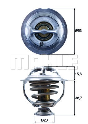 Termostat, kylvätska Mahle Behr TX 123 95D MAHLE