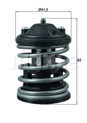 Termostat, kylvätska Mahle Behr TX 163 87D MAHLE