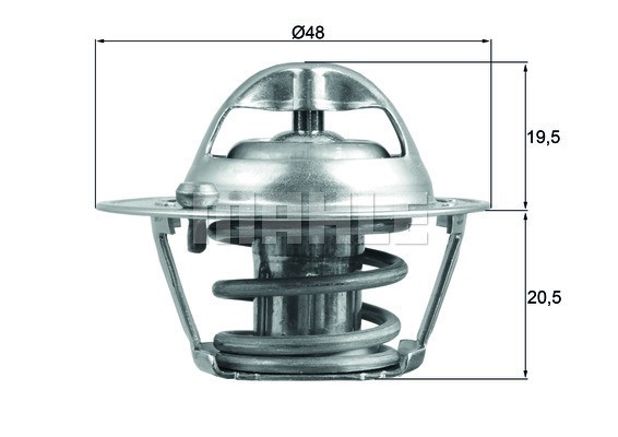 Termostat, kylvätska Mahle Behr TX 204 82D MAHLE