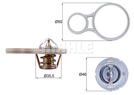 Termostat, kylvätska Mahle Behr TX 255 91 MAHLE