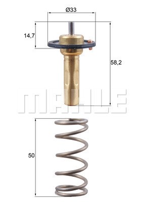 Termostat, kylvätska Mahle Behr TX 265 89D MAHLE