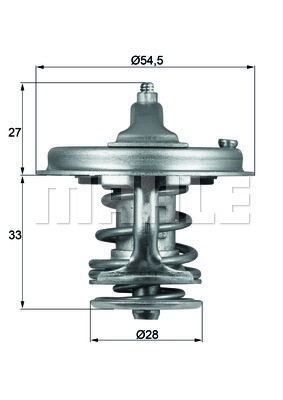Termostat, kylvätska Mahle Behr TX 78 83 MAHLE