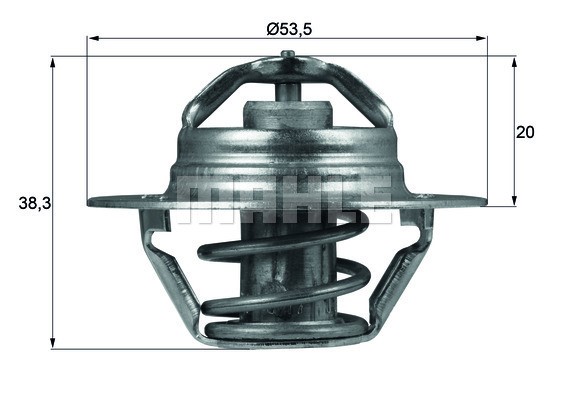 Termostat, kylvätska Mahle Behr TX 88 88D MAHLE