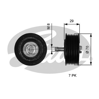 Styrrulle, drivrem Gates Fleetrunnerâ¢ T36773 Gates