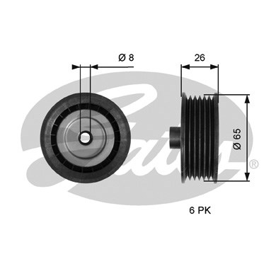 Styrrulle, drivrem Gates Fleetrunnerâ¢ T36776 Gates