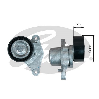 Spännrulle, Drivrem, Nedre, Upptill Gates Fleetrunnerâ¢ T39377 Gates