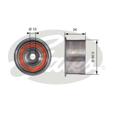 Styrrulle, kamrem Gates Powergripâ® T41226 Gates