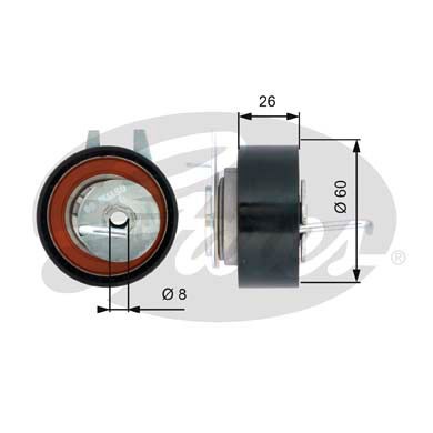 Spännrulle, kamrem Gates Powergripâ® T43199 Gates