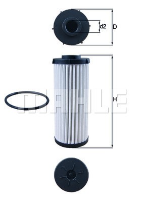 Hydraulikfilter, automatväxellåda Knecht HX 139D KNECHT