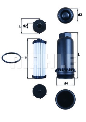 Hydraulikfilter, automatväxellåda KNECHT