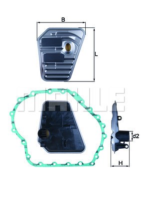 Hydraulikfilter, automatväxellåda Knecht HX 167D KNECHT