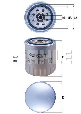 Bränslefilter Knecht KC 63/1D KNECHT