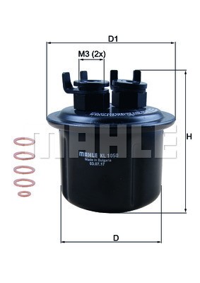 Bränslefilter Knecht KL 1050D KNECHT