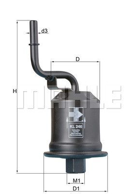 Bränslefilter Knecht KL 246 KNECHT