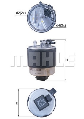 Bränslefilter Knecht KL 440/44 KNECHT