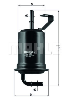 Bränslefilter Knecht KL 536 KNECHT