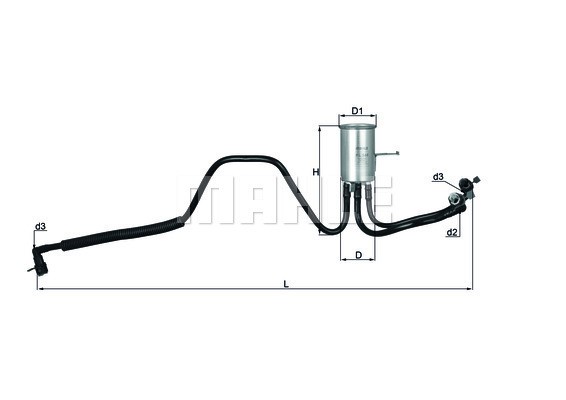Bränslefilter Knecht KL 544 KNECHT