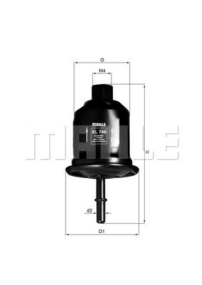 Bränslefilter Knecht KL 749 KNECHT Bränslefilter Knecht KL 749 KNECHT