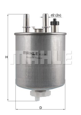 Bränslefilter Knecht KL 834 KNECHT