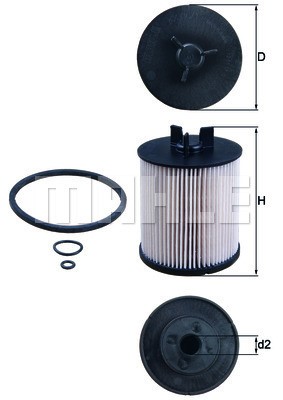 Bränslefilter Knecht KX 86/1D KNECHT