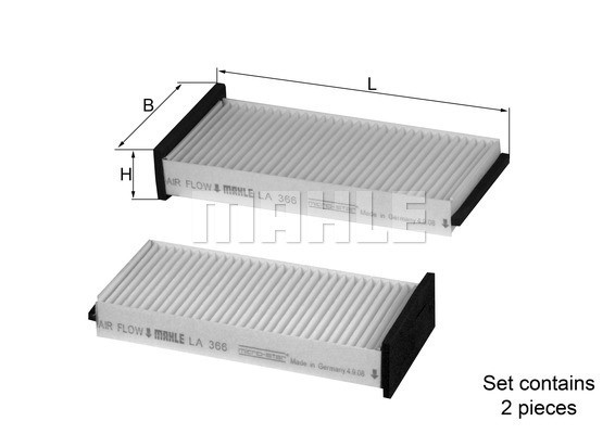 Kupefilter Knecht LA 366/S KNECHT