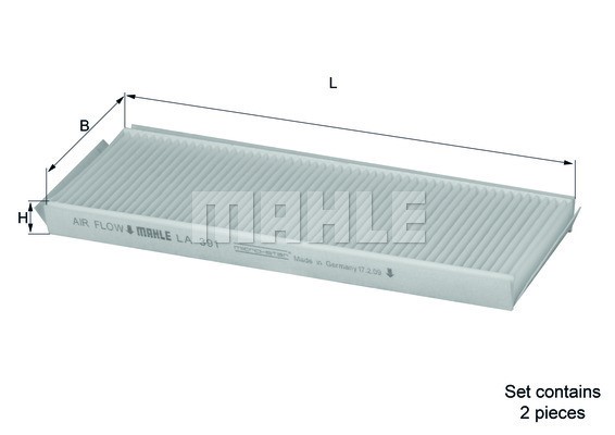 Kupefilter Knecht LA 391/S KNECHT
