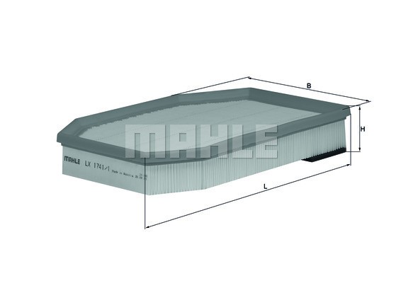 Luftfilter Knecht LX 1741/1 KNECHT Luftfilter Knecht LX 1741/1 KNECHT