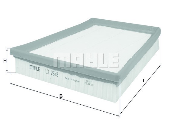 Luftfilter, Höger Knecht LX 2878 KNECHT Luftfilter, Höger Knecht LX 2878 KNECHT