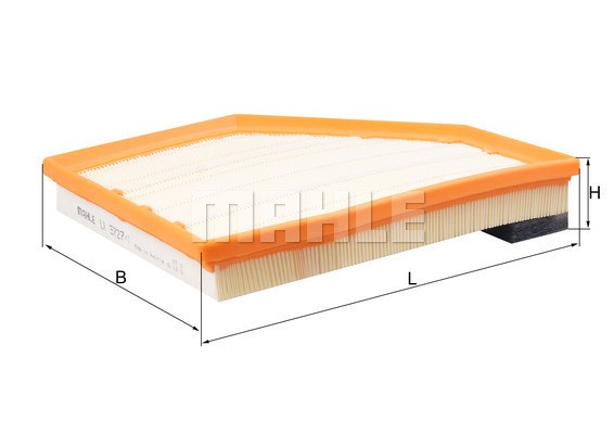 Luftfilter, Höger Knecht LX 3727/1 KNECHT