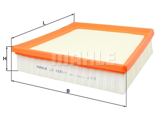 Luftfilter, Höger Knecht LX 4335/1 KNECHT
