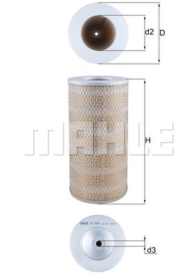 Luftfilter Knecht LX 882 KNECHT