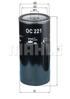 Oljefilter Knecht OC 221 KNECHT