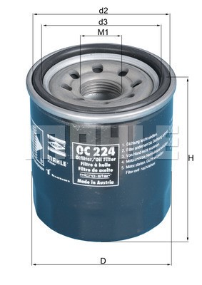 Oljefilter Knecht OC 224 KNECHT