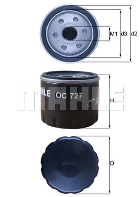 Oljefilter Knecht OC 727 KNECHT