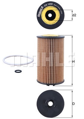 Oljefilter Knecht OX 1058D KNECHT