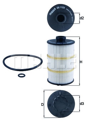 Oljefilter Knecht OX 1123D KNECHT