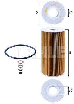 Oljefilter Knecht OX 126D KNECHT